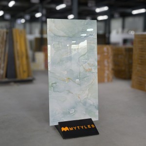 undefined-Vitrified Blue Floor and Wall Tile Code28994 (600x1200mm, Hi-Glossy)