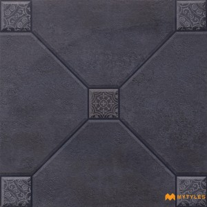 undefined-Vitrified Black Digital Parking Floor and Wall Tile Code31021 (500x500mm, Matt)