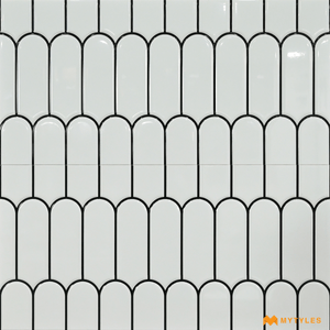 undefined-Ceramic Geomatrical Design Tile Code23813 (300x600mm, Glossy)