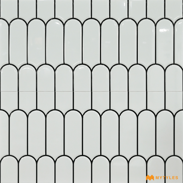 Geometric Tiles-Ceramic Geomatrical Design Tile Code23813 (300x600mm, Glossy)
