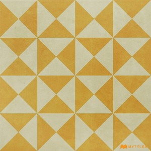 undefined-Ceramic Yellow Moroccan Floor and Wall Tile Code29181 (300x300mm, Matt)