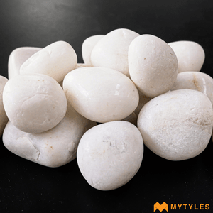 undefined-Pebble Stone Code-PEB-76-White (1Kg, Glossy)
