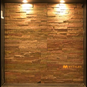 undefined-Natural Stone Wall Cladding Code16431 (150x600mm, Slate Stone)-MYT045