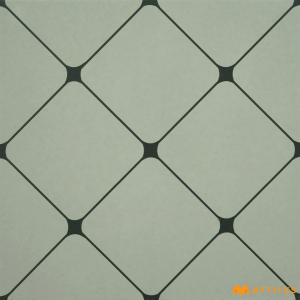 undefined-Vitrified White and Black Moroccan Tile Code18300 (300x300mm, Matt)