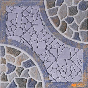 undefined-Vitrified Gray Digital Parking Floor and Wall Tile Code36814 (400x400mm, Matt)