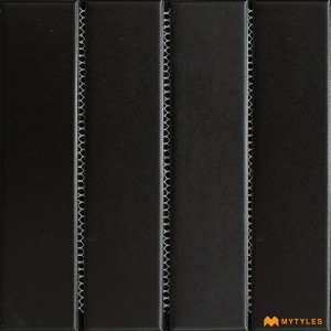 undefined-Imported Black Mosaic Wall Tile Code32714 (200x300mm, Matt)