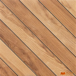 undefined-Vitrified Brown Digital Parking Floor and Wall Tile Code36631 (400x400mm, Matt)