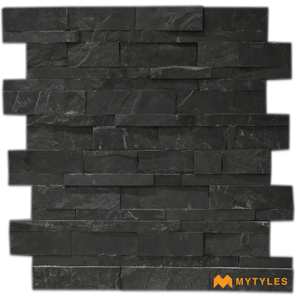 undefined-Natural Stone Wall Cladding Code16429 (150x600mm, Stone) - MYT042 (Jack Black)