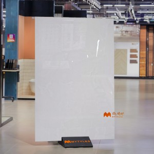 undefined-Vitrified White Floor and Wall Tile Code37285 (1200x1800mm, Glossy)