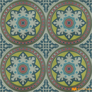 undefined-Vitrified Moroccan Tile Code19061 (300x300mm, Metallic)