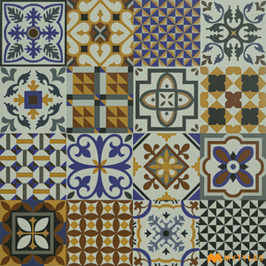 undefined-Porcelain Moroccan Tile Code23441 (600x600mm, Matt)