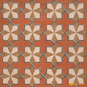 undefined-Vitrified Red Digital Parking Floor and Wall Tile Code28182 (500x500mm, Matt)