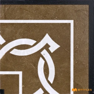 Running Scroll Brown Corner Tile Code39835