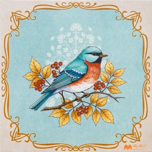 undefined-Vitrified Blue Moroccan Floor and Wall Tile Code37938C (300x300mm, Matt)