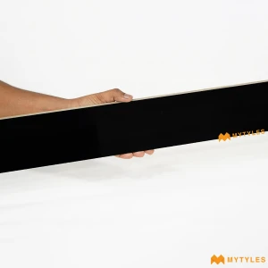 undefined-Vitrified Black Border Tile Code33830 (100x1200mm, Glossy)
