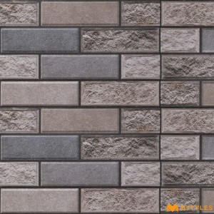 undefined-Ceramic Gray Elevation Wall Tile Code23304 (300x450mm, Matt)