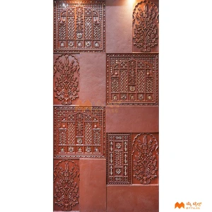 undefined-Terracotta Craft Wall Mural Code37682 (1200x2400mm, Resin with Stone)