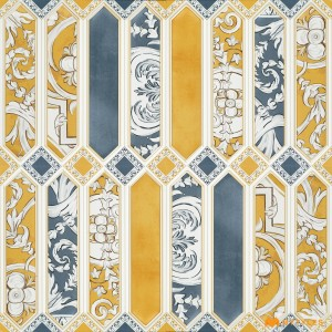 undefined-Ceramic Multi Color Picket Wall Tile Code26738 (300x300mm, Matt)