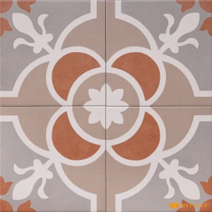 undefined-Vitrified Brown Moroccan Floor and Wall Tile Code38603 (200x200mm, Matt)