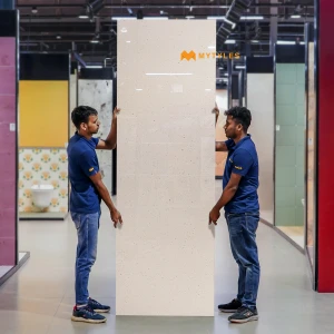 undefined-Full Body Vitrified Slab Floor and Wall Tile Code38450 (800x2400x15mm, Glossy)