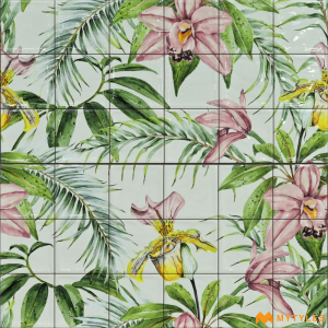 undefined-Ceramic Tropical Wall Tile Code24512/24513 (300x600mm, Glossy)