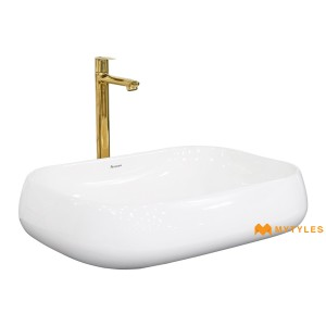 undefined-Parryware Ceramic White Wash Basin Code35029 (420x560mm, Glossy)-Quad