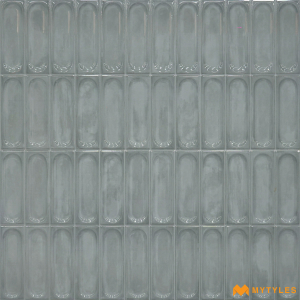 undefined-Ceramic Gray Geometric Wall Tile Code27546 (300x600mm, Glossy)