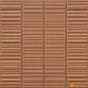 undefined-Imported Orange Subway Wall Tile Code28302 (50x200mm, Matt)