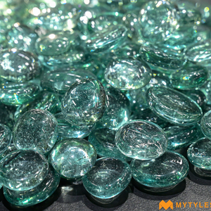 undefined-Pebble Stone Code-PEB-61-AquaBlue (1Kg, Glossy)