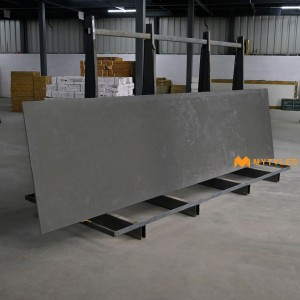 undefined-Vitrified Black Slab Floor and Wall Tile Code22049 (790x3000x15mm, Matt)