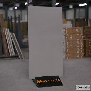 undefined-Vitrified Gray Floor and Wall Tile Code32614 (600x1200mm, Matt)
