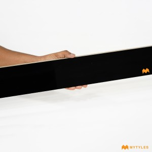 undefined-Vitrified Black Border Tile Code33830 (100x1200mm, Glossy)