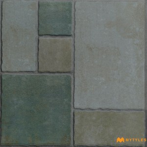 undefined-Vitrified Green Digital Parking Floor and Wall Tile Code32154 (400x400mm, Matt)
