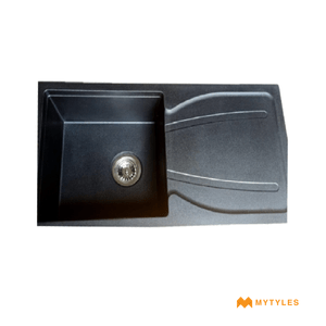 undefined-Futura Kitchen Sink - Quartz Series FS 3417 NQ Black Code14134 (34x17 Inch,Single Bowl)