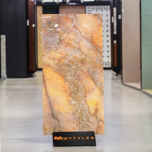 undefined-Vitrified Brown Floor and Wall Tile Code37049 (600x1200mm, Glossy)