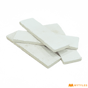 undefined-Textured White Brick Cladding Tile Code13230 (60x215mm, Concrete, 50 Pcs) Morning Glory