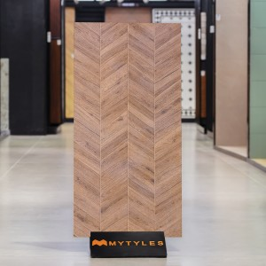 undefined-Vitrified Brown Wooden Floor and Wall Tile Code37427 (600x1200mm, Matt)