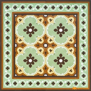 Green Carpet Design Tile Code30711