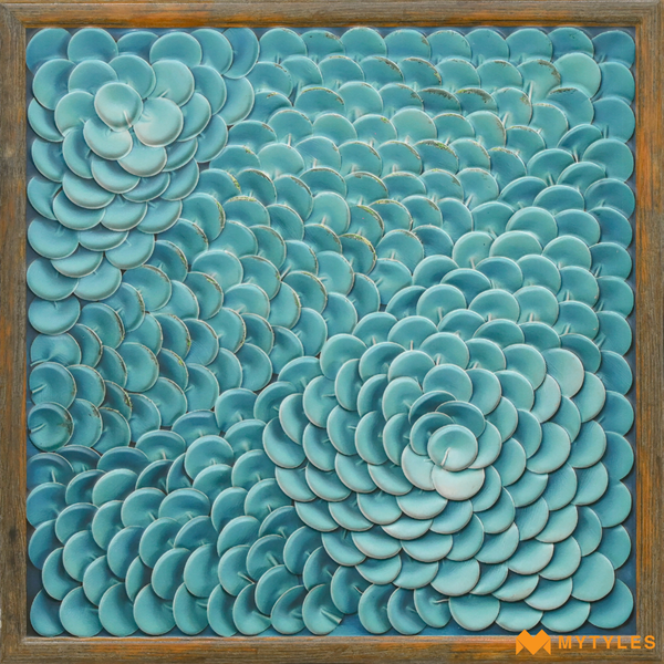 Moroccan Tiles-Blue Moroccan Wall Tile Code26707 (300x300mm, Matt )