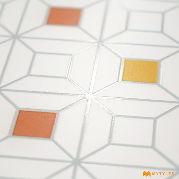 Buy 12x12 in White Moroccan Tile code26562 Online |