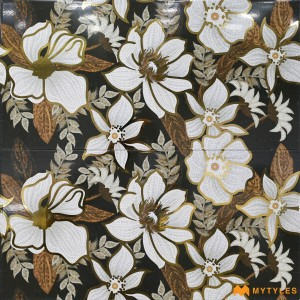 undefined-Ceramic Black Tropical Wall Tile Code36041 (300x600mm, Glossy)