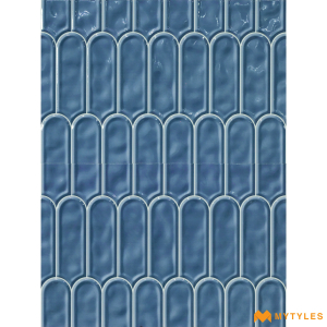undefined-Ceramic Blue Geometric Wall Tile Code26032D3 (300x450mm, Glossy)
