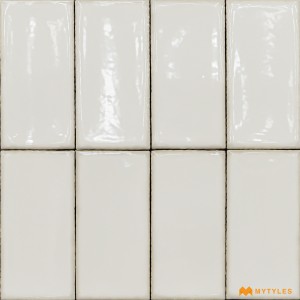 undefined-Imported White Subway Wall Tile Code32700 (62x125mm, Glossy)