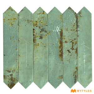 undefined-Imported Subway Wall Tile Code9536 (43x243mm, Glossy)