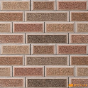 undefined-Ceramic Brown Elevation Wall Tile Code22856 (300x600mm, Matt)