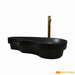 undefined-Ceramci Designer Wash Basin Code18075 (600x330x130mm, Matt)