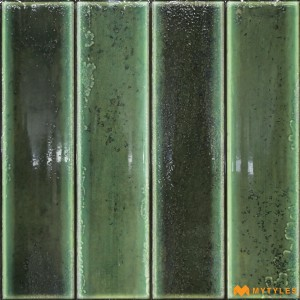 undefined-Ceramic Green Subway Wall Tile Code36066 (300x300mm, Glossy)