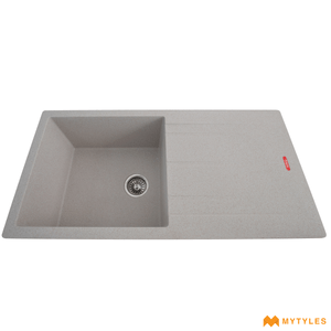 undefined-Futura Kitchen Sink - Quartz Series FS 4020 NQ Wheat Spot Code14145 (40x20 Inch, Single Bowl)
