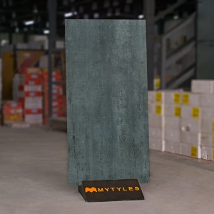 undefined-Vitrified Gray Floor and Wall Tile Code26377 (600x1200mm, Metallic)