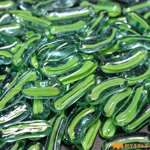 undefined-Pebble Stone Code-PEB-63-Green (1Kg, Glossy)